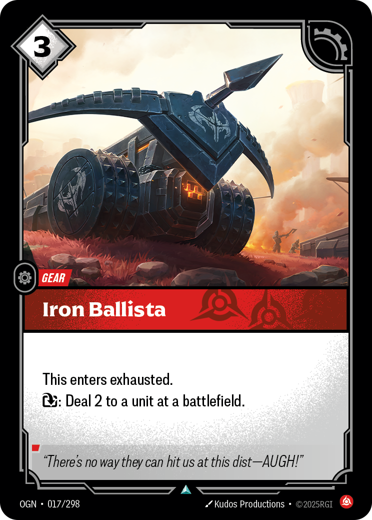 Iron Ballista - Riftbound TCG Card