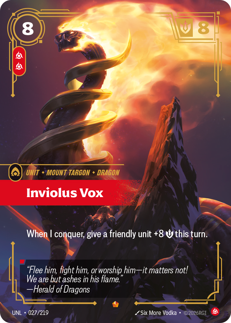 Inviolus Vox - Riftbound TCG Card