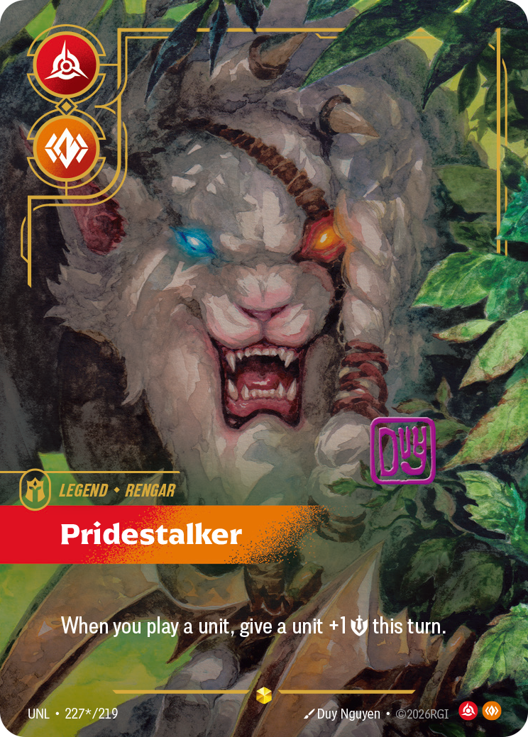 Rengar - Pridestalker (Signature) - Riftbound TCG Card