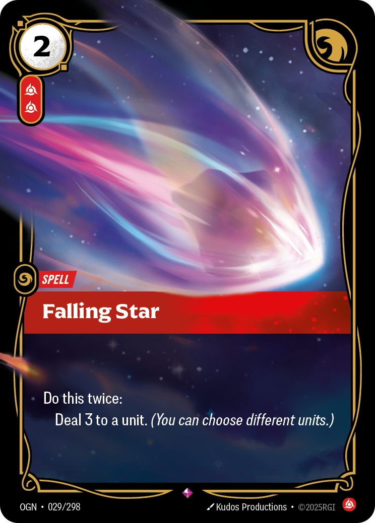 Falling Star - Riftbound TCG Card
