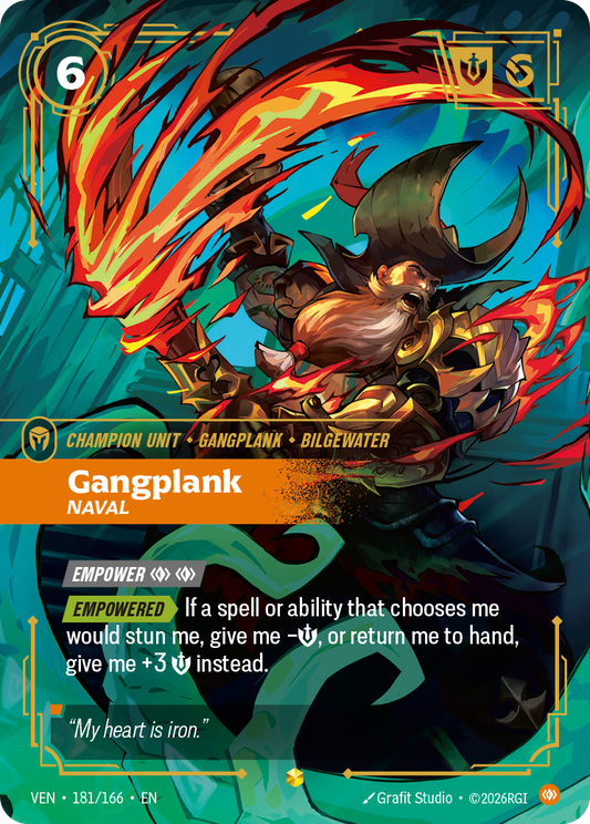 Gangplank, Naval (Overnumbered) (Foil) - Riftbound Vendetta