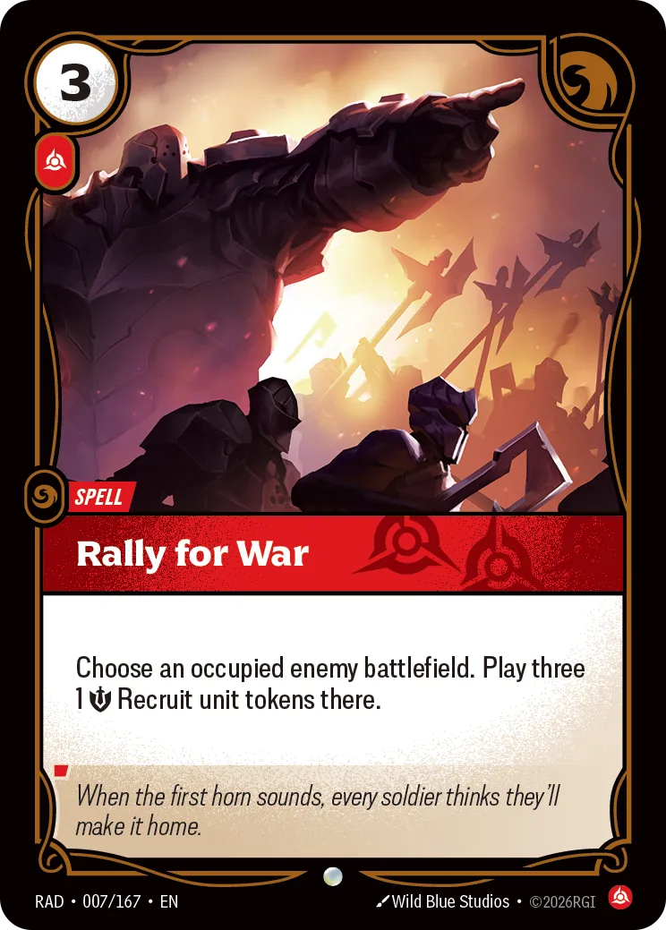 Rally for War - Riftbound Radiance