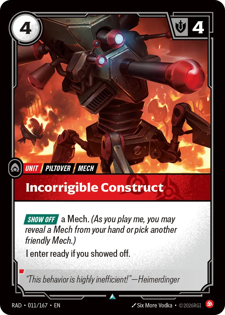 Incorrigible Construct - Riftbound Radiance