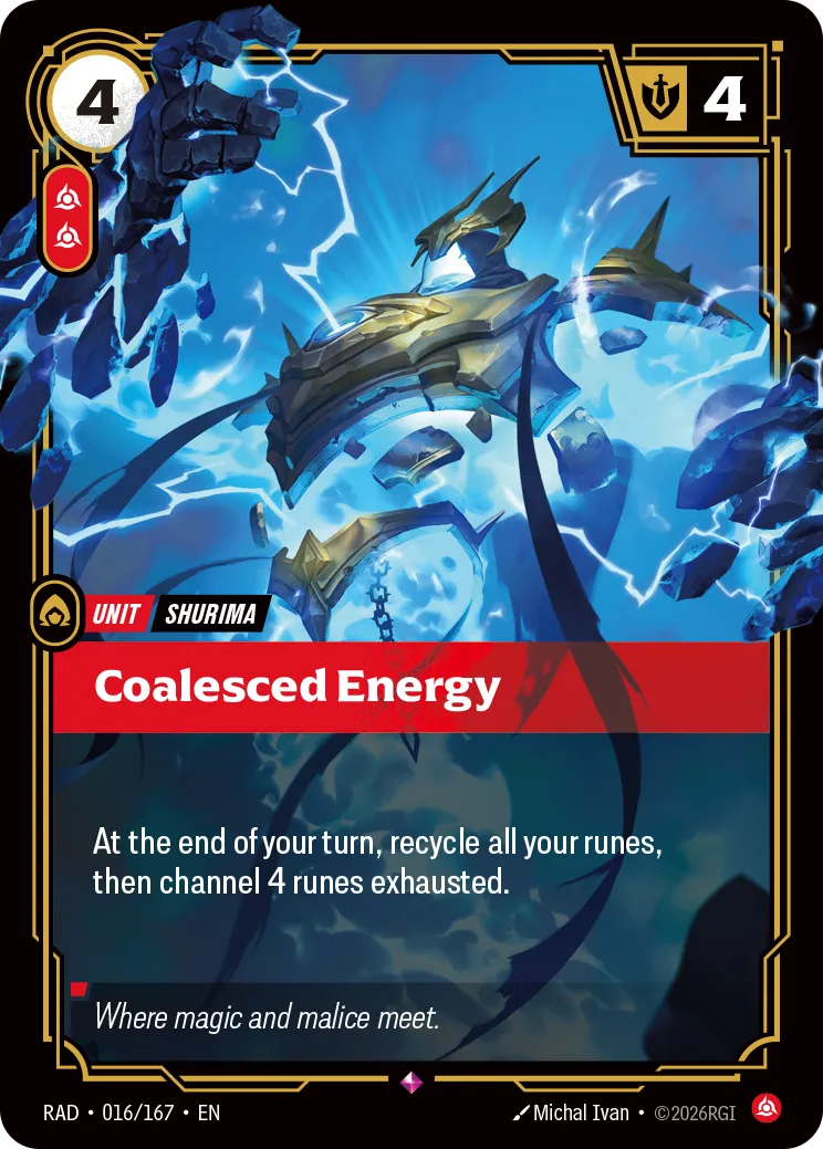 Coalesced Energy (Foil) - Riftbound Radiance