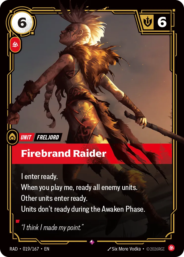 Firebrand Raider (Foil) - Riftbound Radiance