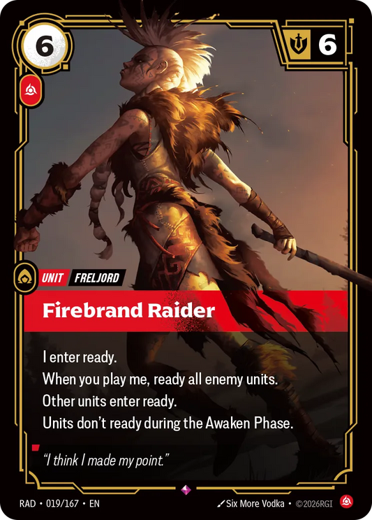 Firebrand Raider (Foil) - Riftbound Radiance
