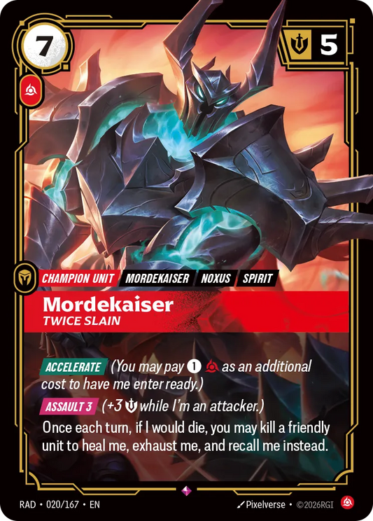 Mordekaiser, Twice Slain (Foil) - Riftbound Radiance