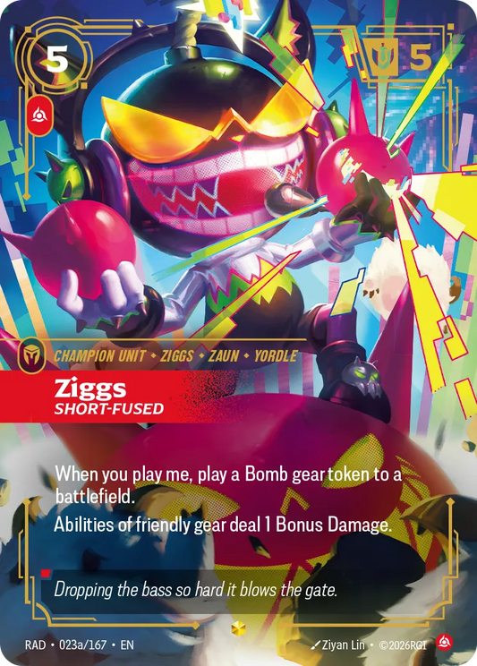 Ziggs, Short-Fused (Alternate Art) (Foil) - Riftbound Radiance