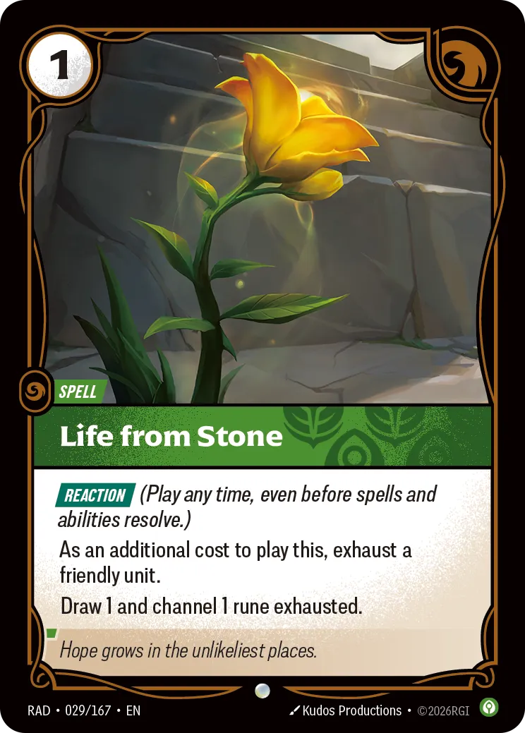 Life from Stone - Riftbound Radiance