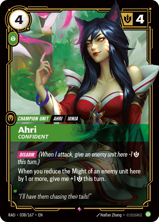 Ahri, Confident (Foil) - Riftbound Radiance