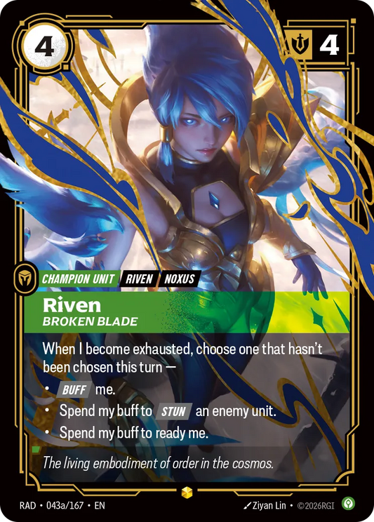 Riven, Broken Blade (Alternate Art) (Foil) - Riftbound Radiance