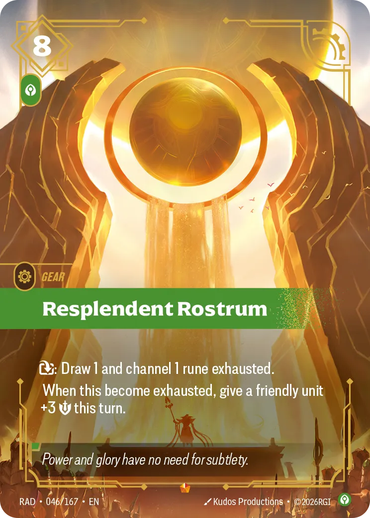 Resplendent Rostrum (Foil) - Riftbound Radiance