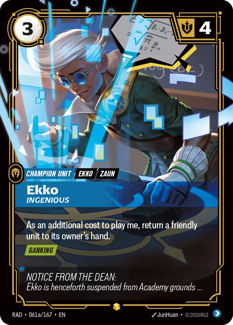 Ekko, Ingenious (Alternate Art) (Foil) - Riftbound Radiance