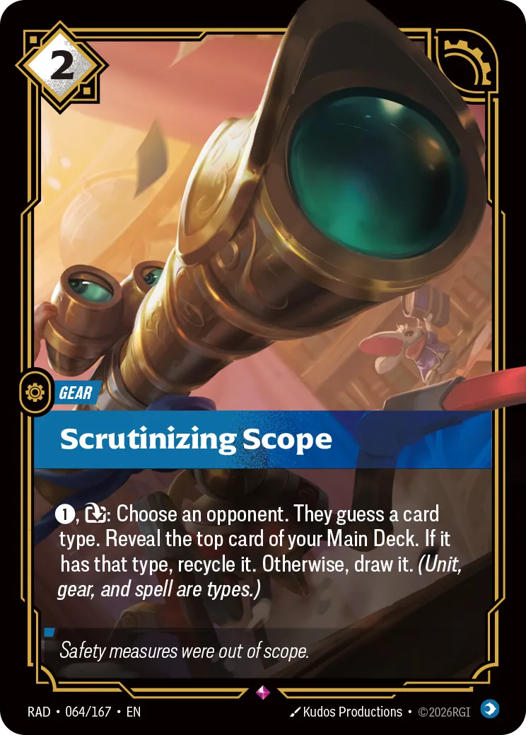 Scrutinizing Scope (Foil) - Riftbound Radiance