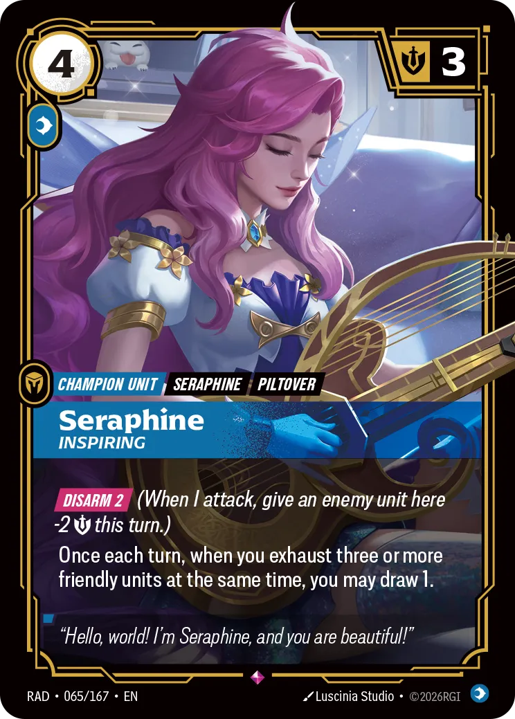 Seraphine, Inspiring (Foil) - Riftbound Radiance