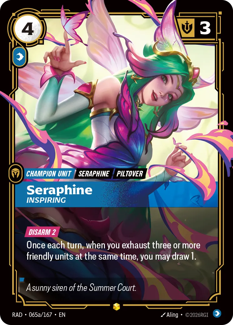 Seraphine, Inspiring (Alternate Art) (Foil) - Riftbound Radiance