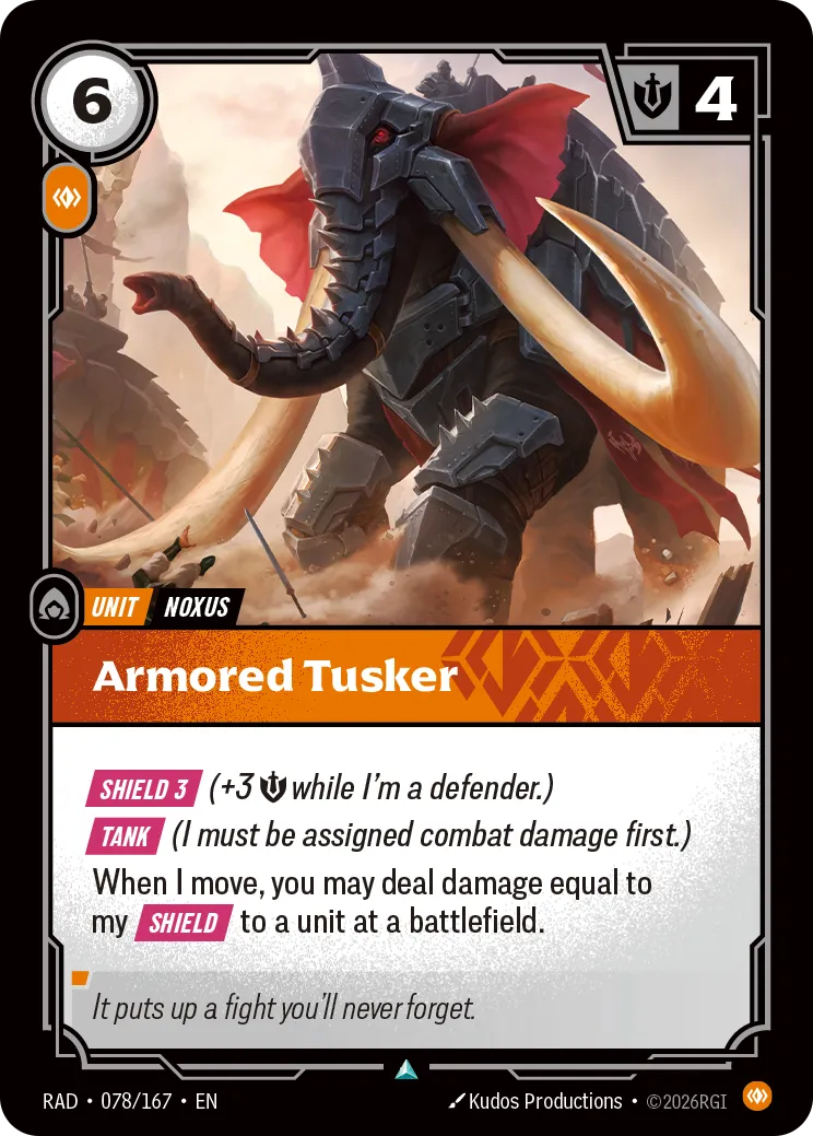 Armored Tusker - Riftbound Radiance