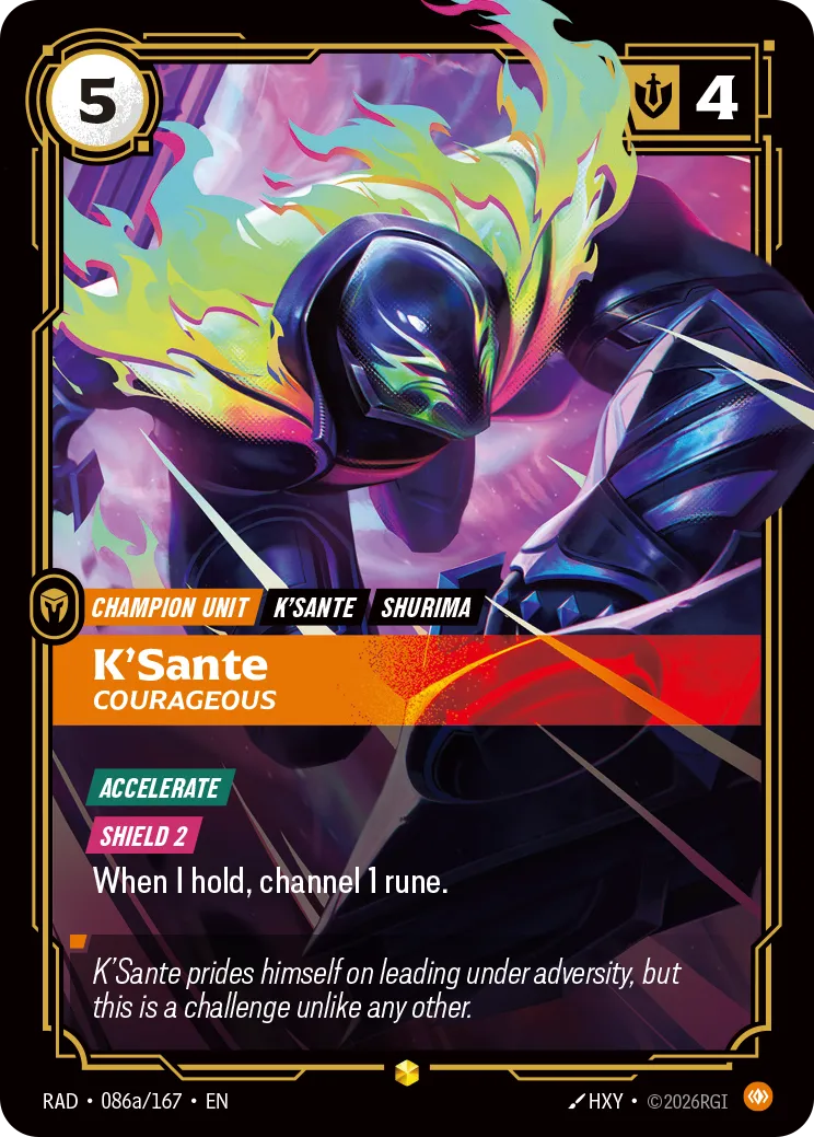 K'Sante, Courageous (Alternate Art) (Foil) - Riftbound Radiance