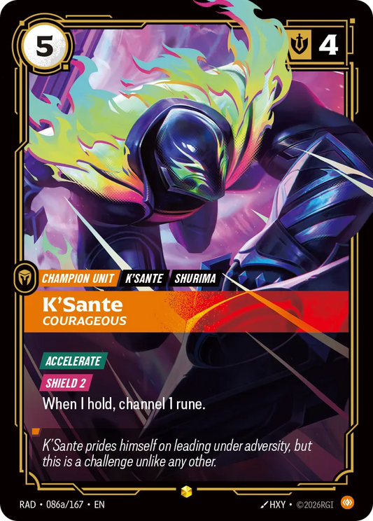 K'Sante, Courageous (Alternate Art) (Foil) - Riftbound Radiance