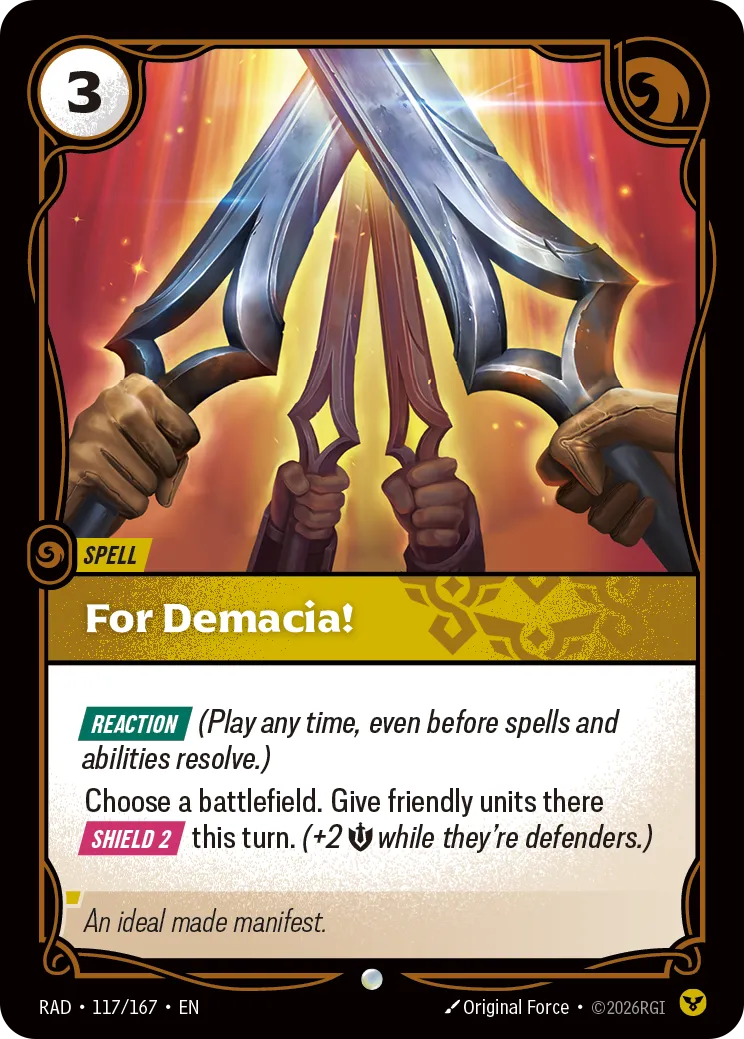 For Demacia! - Riftbound Radiance