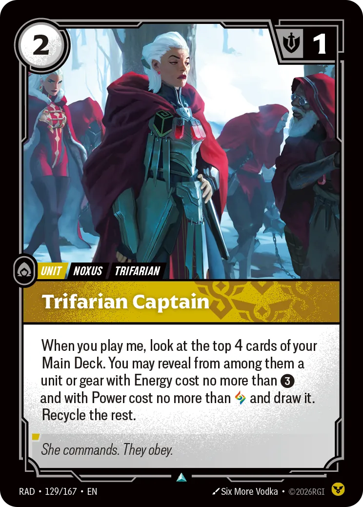 Trifarian Captain - Riftbound Radiance