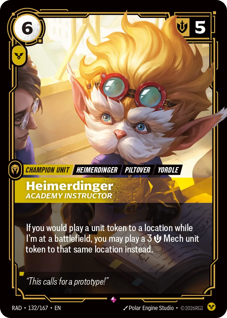 Heimerdinger, Academy Instructor (Foil) - Riftbound Radiance