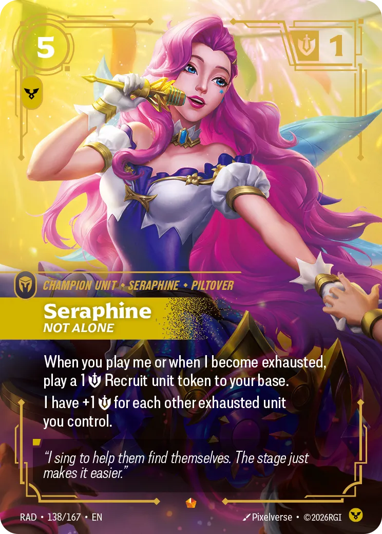 Seraphine, Not Alone (Foil) - Riftbound Radiance