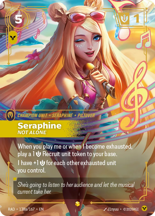 Seraphine, Not Alone (Alternate Art) (Foil) - Riftbound Radiance