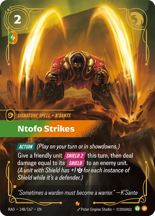 Ntofo Strikes (Foil) - Riftbound Radiance