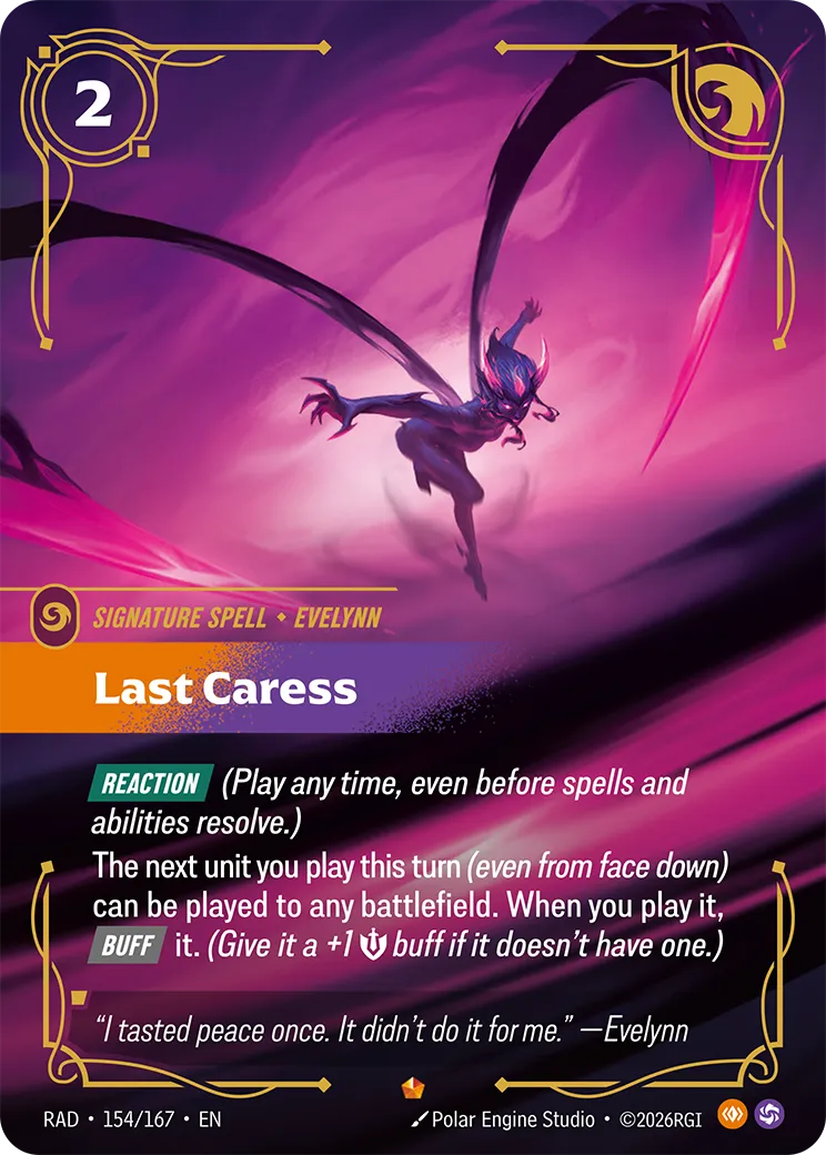 Last Caress (Foil) - Riftbound Radiance