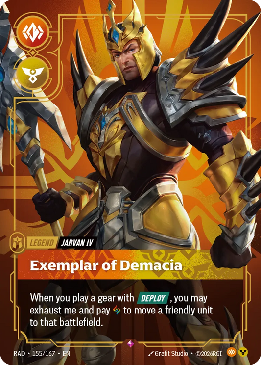 Jarvan IV, Exemplar of Demacia (Foil) - Riftbound Radiance