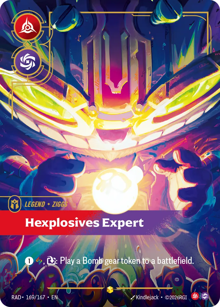 Ziggs, Hexplosives Expert (Overnumbered) (Foil) - Riftbound Radiance