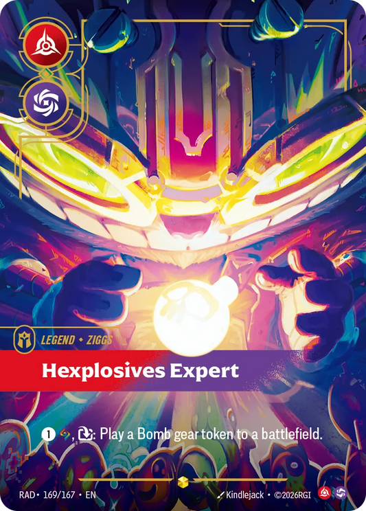 Ziggs, Hexplosives Expert (Signature) (Foil) - Riftbound Radiance