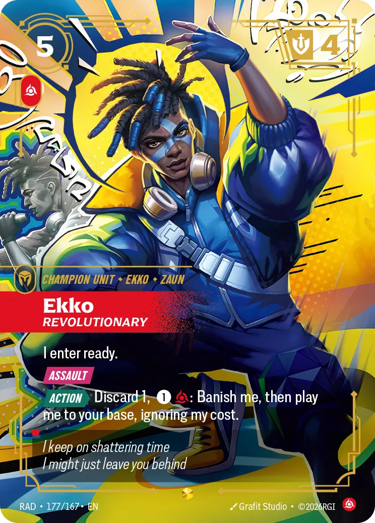 Ekko, Revolutionary (Overnumbered) (Foil) - Riftbound Radiance