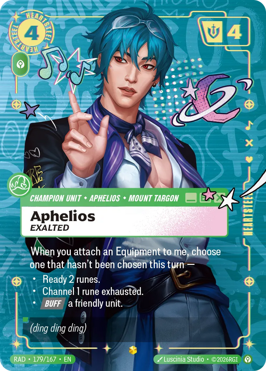 Aphelios, Exalted (Heartsteel Overnumbered) (Foil) - Riftbound Radiance