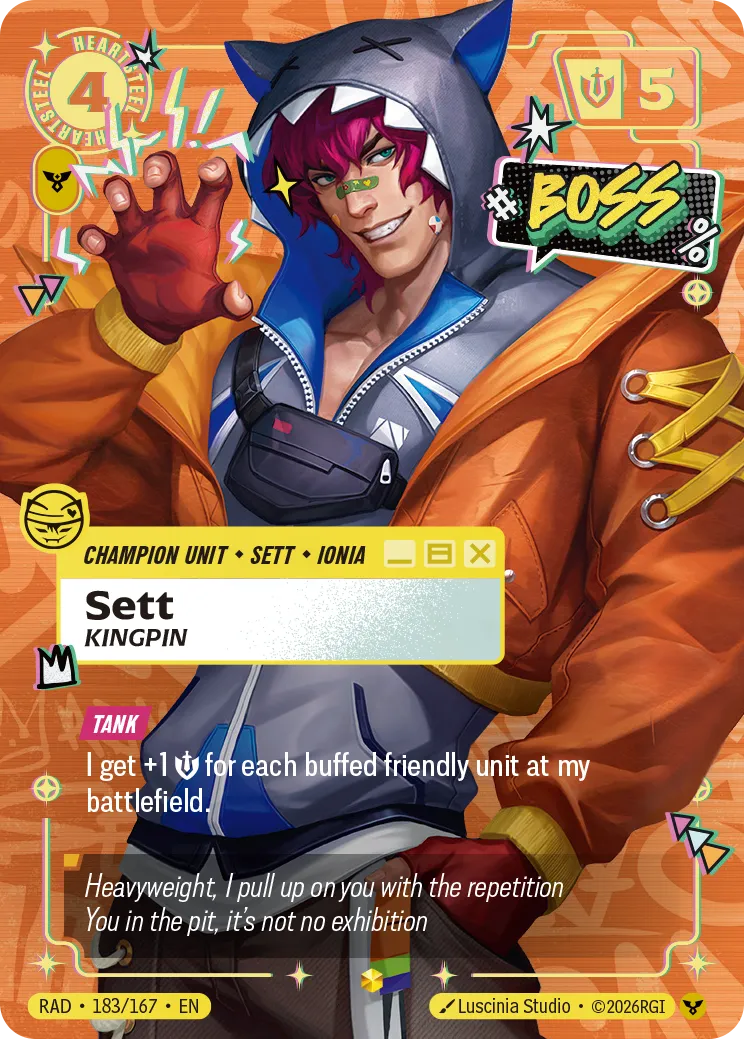 Sett, Kingpin (Heartsteel Overnumbered) (Foil) - Riftbound Radiance