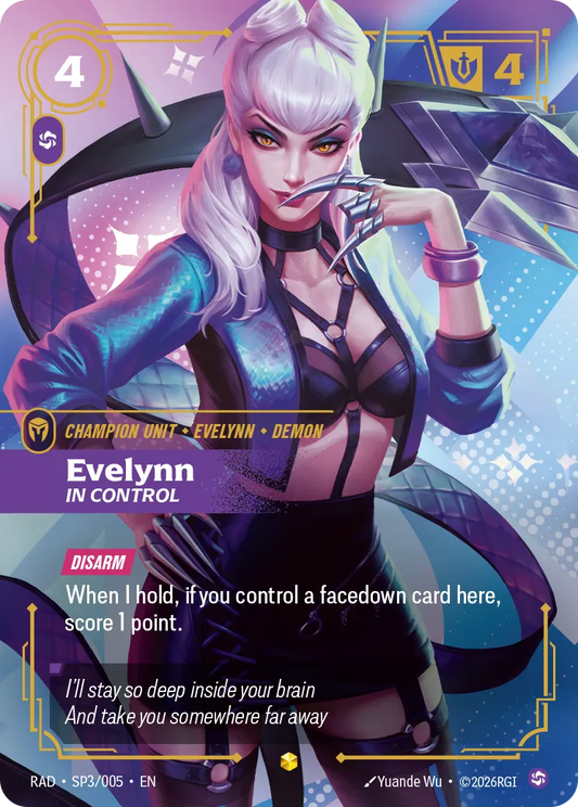 Evelynn, In Control (K/DA Special Art Card) (Foil) - Riftbound Radiance