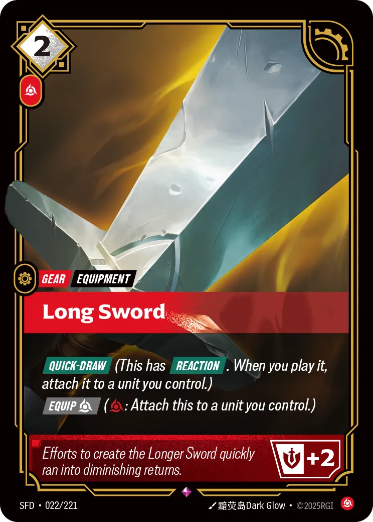 Long Sword (Foil) - Riftbound Spiritforged