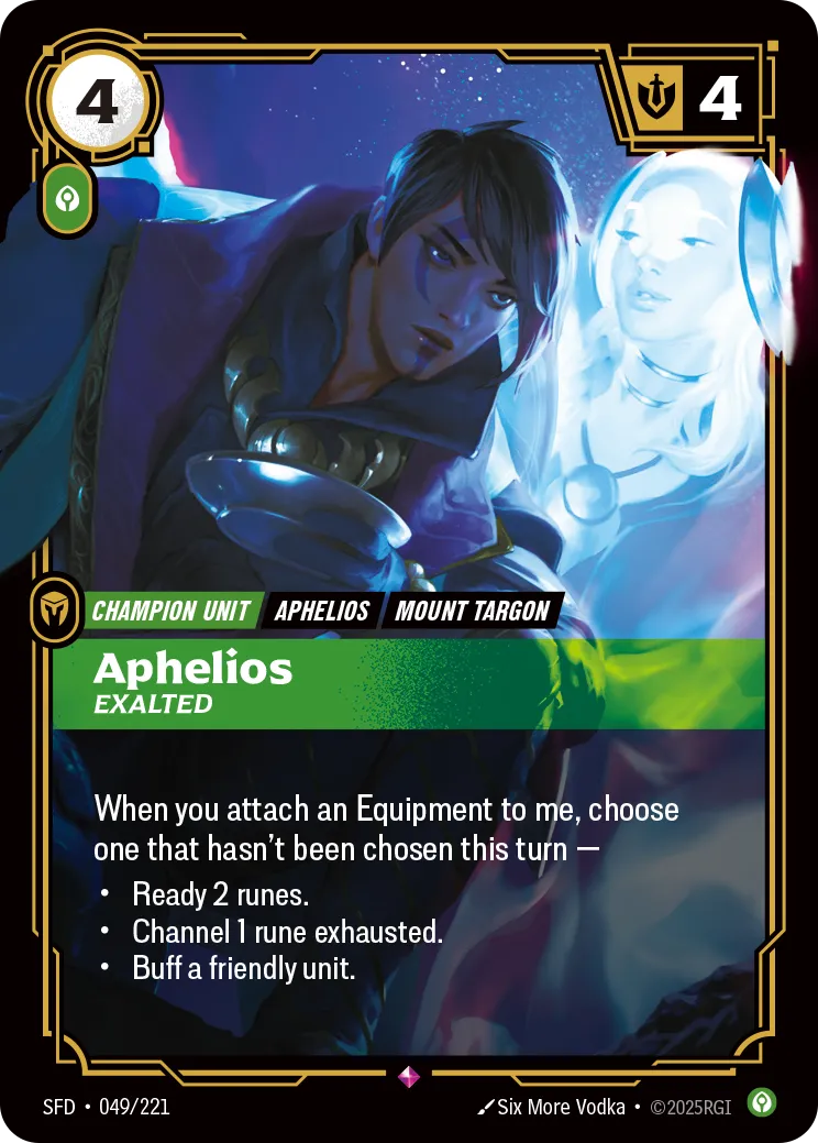 Aphelios, Exalted (Foil) - Riftbound Spiritforged