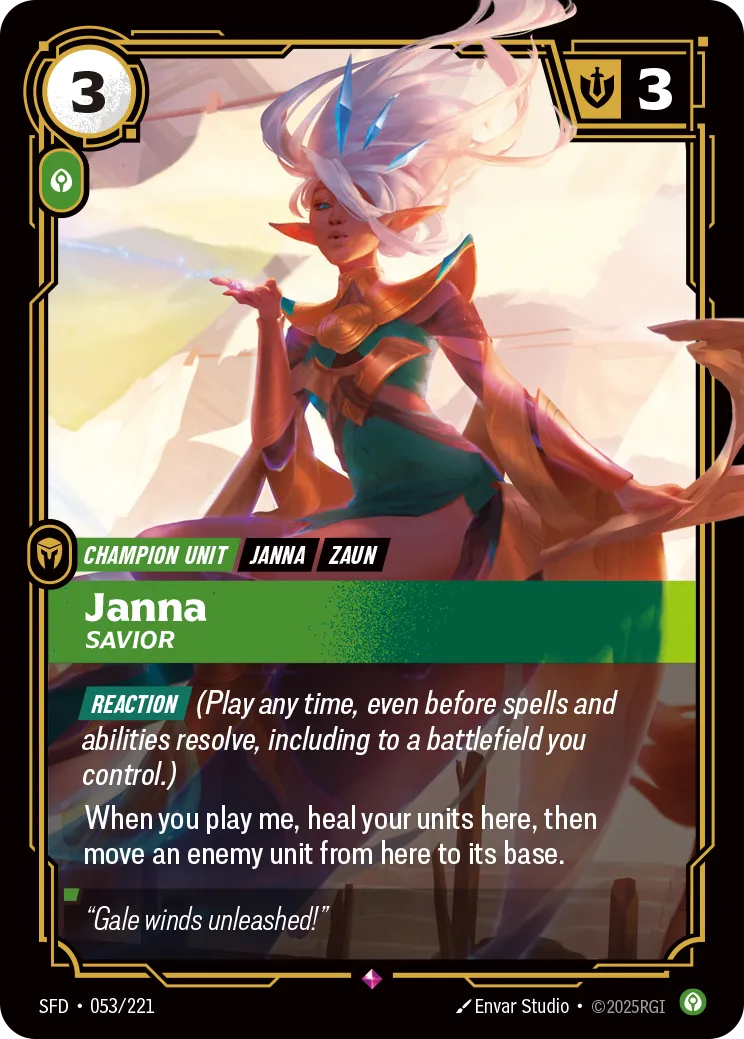 Janna, Savior (Foil) - Riftbound Spiritforged
