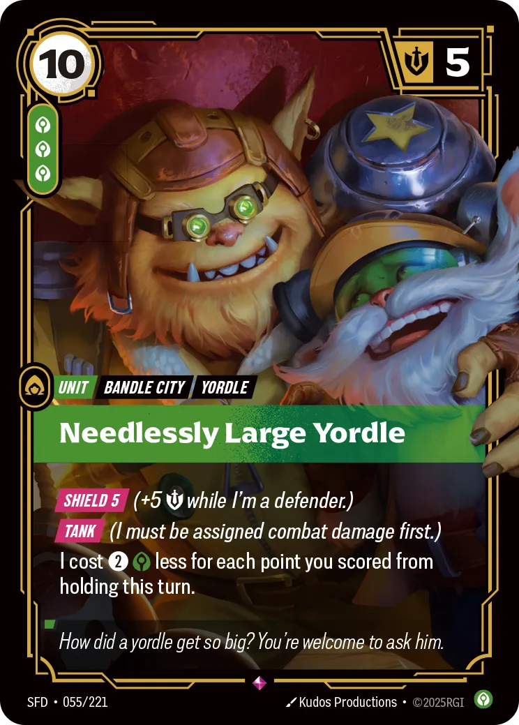 Needlessly Large Yordle (Foil) - Riftbound Spiritforged