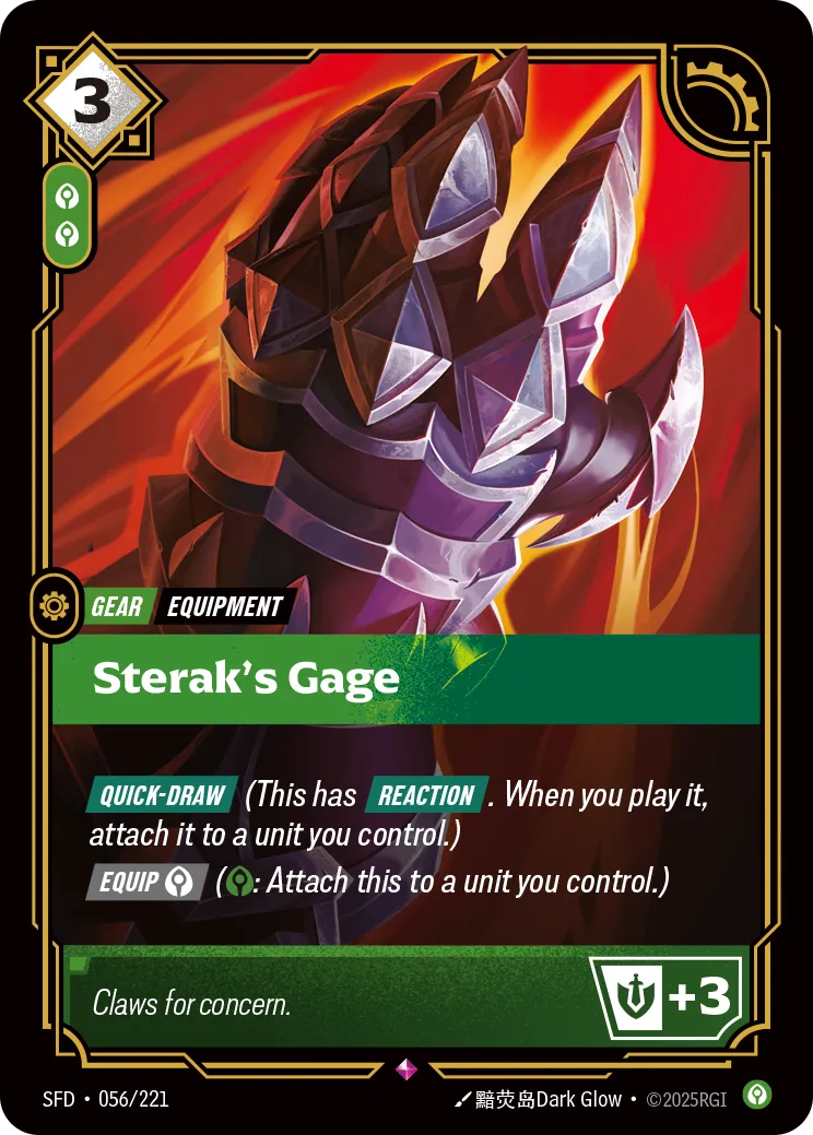 Sterak's Gage (Foil) - Riftbound Spiritforged