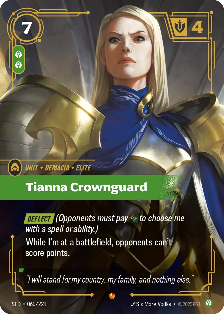 Tianna Crownguard (Foil) - Riftbound Spiritforged