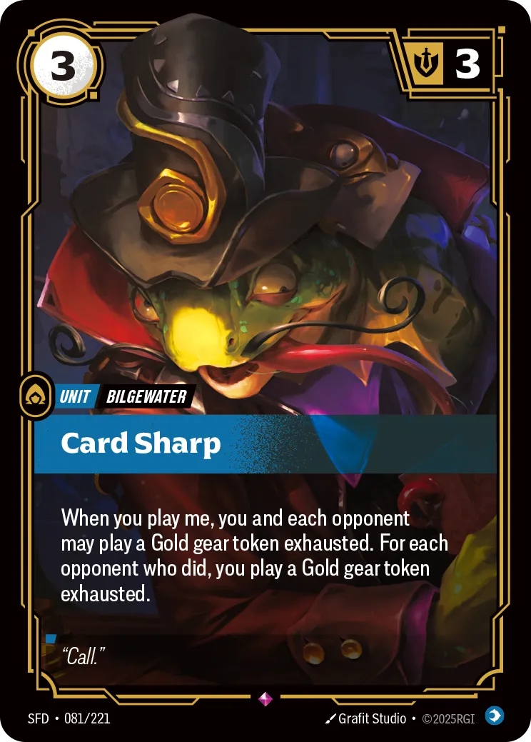 Card Sharp (Foil) - Riftbound Spiritforged