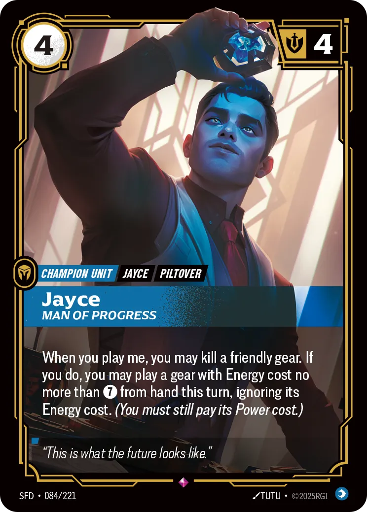 Jayce, Man of Progress (Foil) - Riftbound Spiritforged