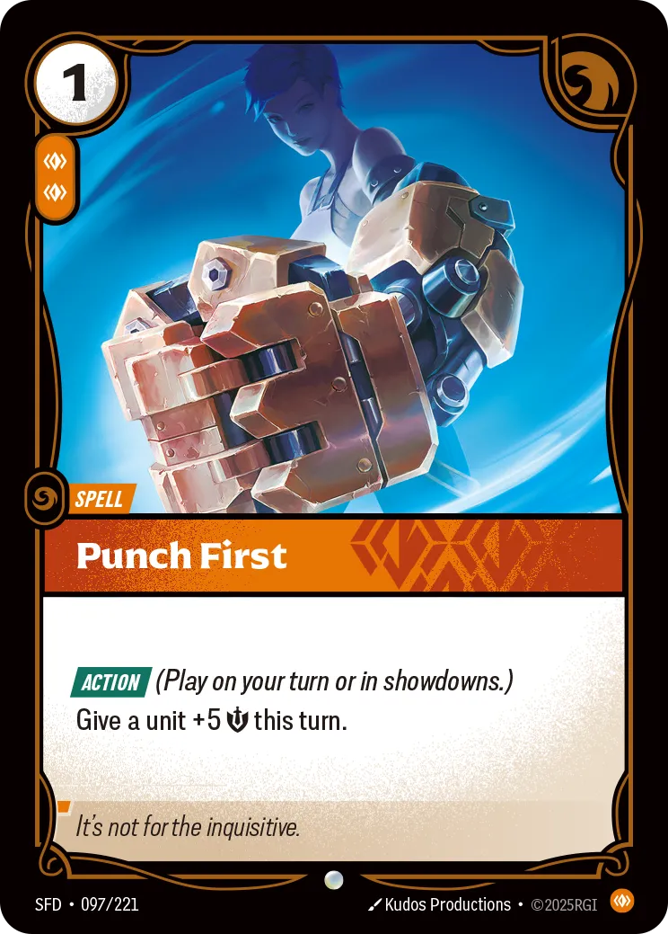 Punch First (Foil) - Riftbound Spiritforged