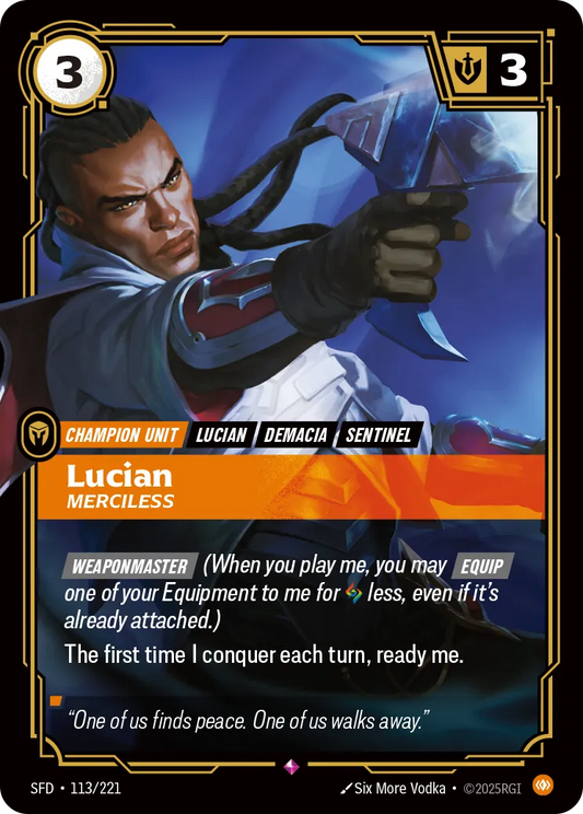 Lucian, Merciless (Foil) - Riftbound Spiritforged