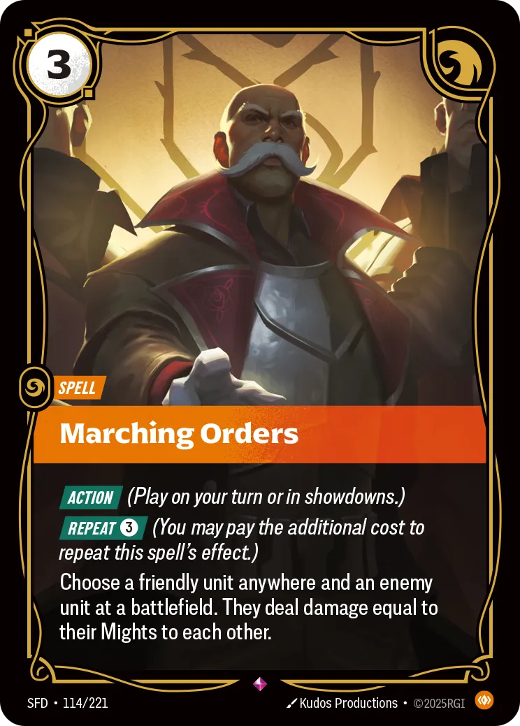 Marching Orders (Foil) - Riftbound Spiritforged