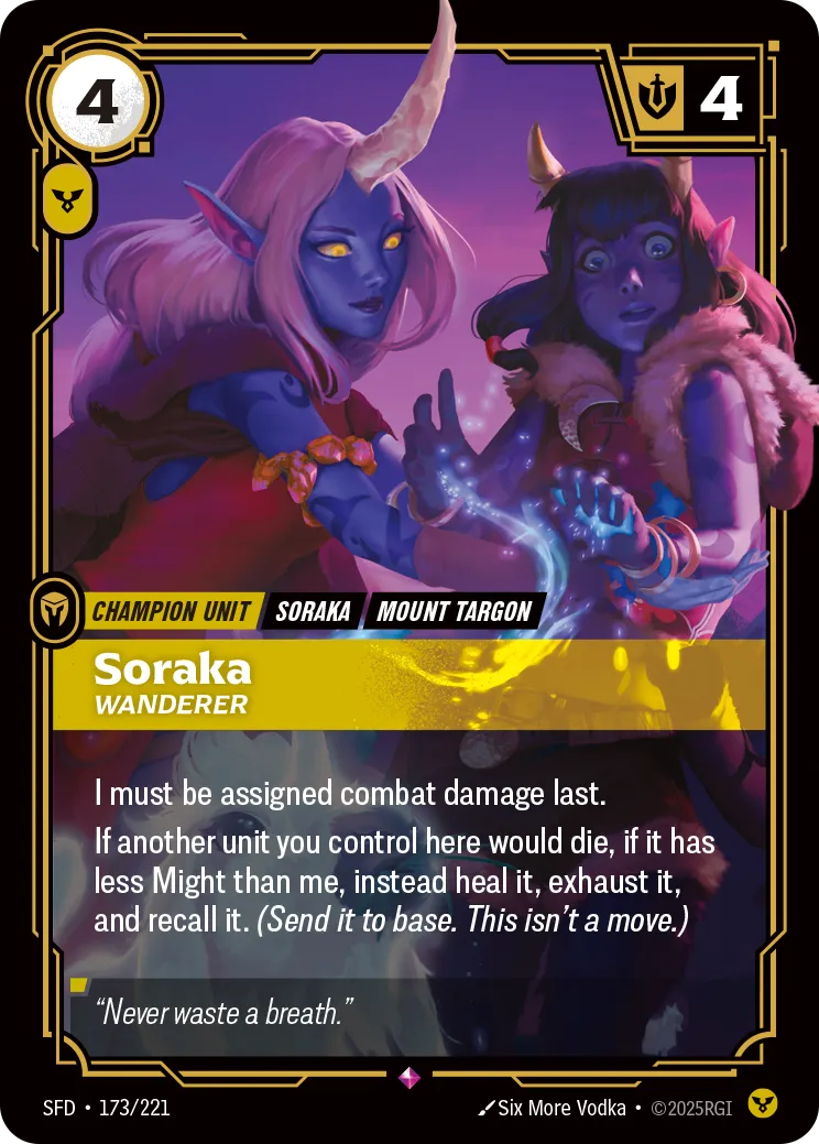 Soraka, Wanderer (Foil) - Riftbound Spiritforged