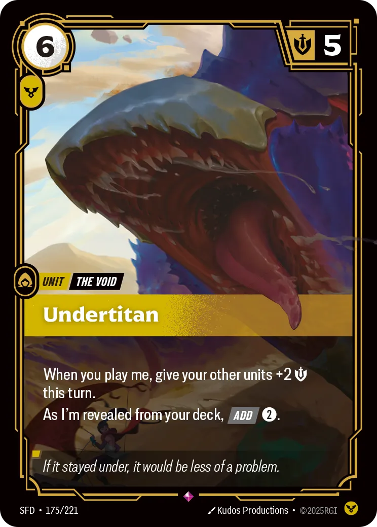 Undertitan (Foil) - Riftbound Spiritforged